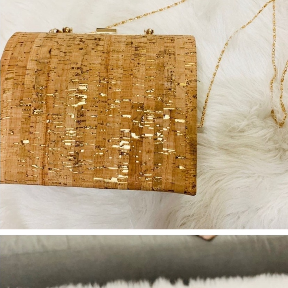 Elegant Gold-Tone Clutch